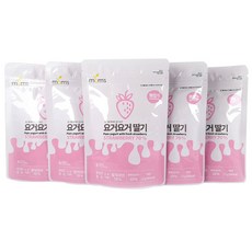 mom's 孩童優格零食球, 草莓口味, 17g, 5包