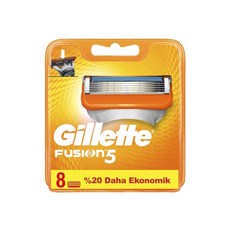 Gillette 吉列 刮鬍刀替換刀片 5層刀片款, 1個, 8件