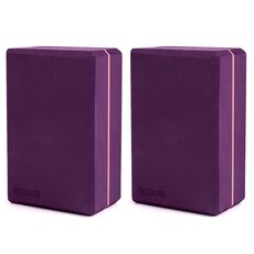 에코리즈 위드 요가블럭 2p, 퍼플, 2개
