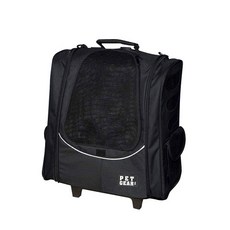 펫기어 에스코트 반려동물 롤러백, 블랙, 1개