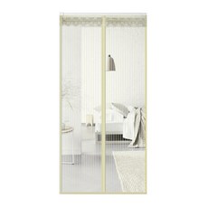 Art Door條紋門防蚊門簾, 米色