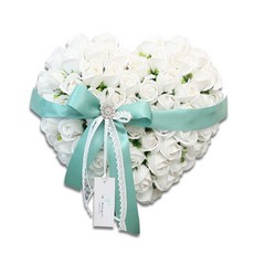 in natural 香皂花 我的心意 花籃, 白色