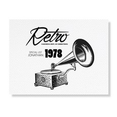 159 復古帆布印花畫框 Retro1978