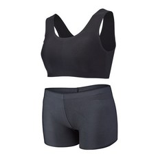 Soleil 女款無縫運動內衣+4角內褲