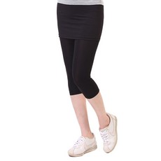 Soleil 女款7分運動緊身褲裙