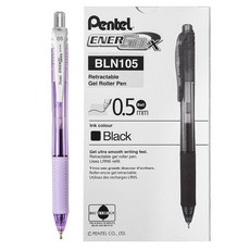 Pentel 飛龍 BLN105VAX 0.5mm 12支, Black, 1套
