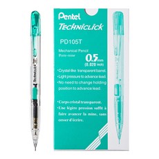Pentel 飛龍文具 Techniclick PD105T-D, 0.5mm, 12個