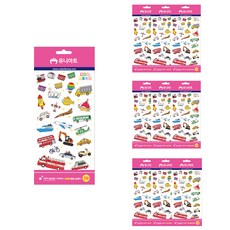 Uniart 教育用透明貼紙 交通, 10個, 混合顏色