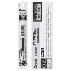 Pentel 飛龍文具 ENERGEL Energel Permanent 替芯 0.7mm LRP7-A, black, 12入, 12個
