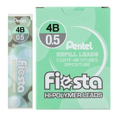 펜텔 피에스타 샤프심 4B C235TF, 0.5mm, 1세트