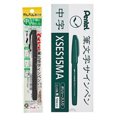 Pentel 飛龍文具 XSES15MA M, 黑色的, 10片