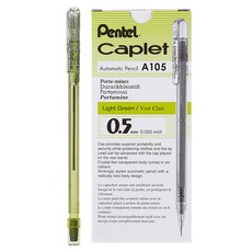 Pentel 飛龍文具 Caplet自動鉛筆 A105-K 淺綠, 0.5mm, 12入