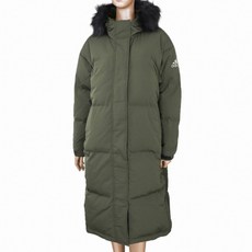 adidas 愛迪達 女款長版連帽外套 DM1922