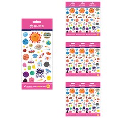 Uniart 教育用透明貼紙 宇宙, 10個, 混合顏色