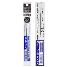 Pentel 飛龍文具 Vicuña 原子筆芯 0.7mm XBXM7H-C, 藍色, 10個