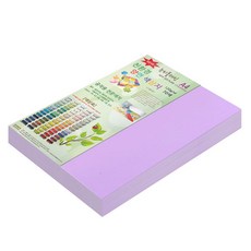 paperculture 뉴씨플레인 雙面色紙 A4 No.28 淺紫色 240張, 1個