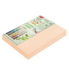 紙文化新平面雙面色紙 A4 No.21 杏色 240張, 1個