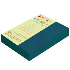紙文化雙面色紙 新海藍色 16開 No.63 青綠色, 280張