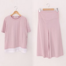 Momsketch 孕婦兩件式哺乳上衣+褲子