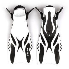 Squalo 帶鰭浮潛腳蹼, 白色的