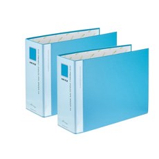 ECOCHUNGWOON A4 2孔檔案夾組, 天空藍色, 2入