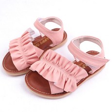 HAPPYGIRL 女童皺褶涼鞋