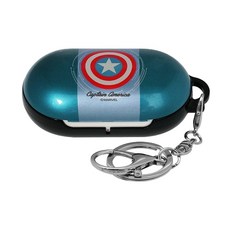 Marvel 漫威 BLACK PANTHER 黑豹 Asuka Galaxy Buds 珍珠盔甲耳機保護殼, 單一商品, 美國隊長