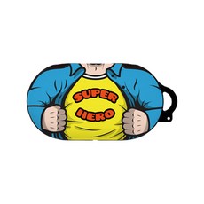 BANIMONG Galaxy Buds 超人設計款保護殼, 單一商品, 黃色超人
