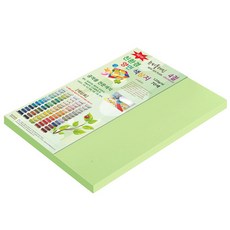 紙文化New See Plain雙面色紙 4開 No.DN13 淺淺的綠色 120張, 1個
