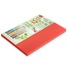紙文化New S Plain雙面色紙 4開 No.DN46 淺紅色 120張, 1個