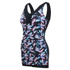KOOGI ADVENTURE ADVENTURE 女款樹葉印花連身泳衣 KF-M400