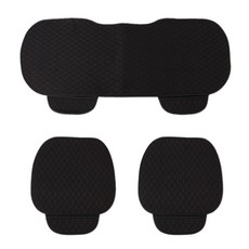 Tree Onesca 汽車座椅坐墊3件組, 黑色, 1套