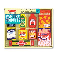 Melissa&Doug 美國瑪莉莎 食品容器模型組 MD4077, 混色