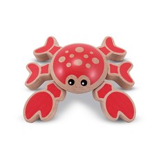 Melissa&Doug 美國瑪莉莎 實木螃蟹木塊 MD4038, 混色