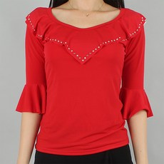 CHORUS LINE Viva Outlet 舞蹈運動上衣 CS19092, 紅色的