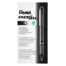 Pentel 飛龍文具 Energel 蓋式中性筆 0.7mm BL27-A, 黑色, 12個