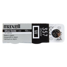 maxell 手錶電池 1.55V 357SR44W, 1件, 10個