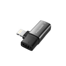 Mcdodo 麥多多 iPhone 雙 Lightning 轉接頭, 黑色, 1個