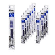 Pentel 飛龍文具 Energel Permanent 原子筆替芯 LRP7-C 0.7mm, 藍色, 12入, 12個