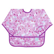 BUMKiNs Sleeved Bib長袖防水圍兜, 獨角獸, 1件, 1件