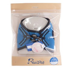 리얼펫 나인티모 자켓하네스, 블루, 1개