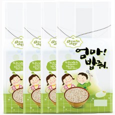 엄마밥줘 찹쌀담은 쌀눈쌀, 1kg, 4개