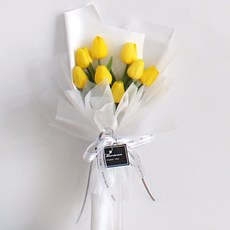 MORIANN 人造鬱金香花束, 黃色