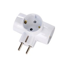 Carnix T字1轉3插插頭 16A, 單色, 1組