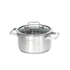 Kitchen-Art Olgar系列電磁爐適用不銹鋼雙耳湯鍋, 22cm, 混色