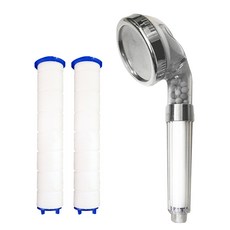 IRONFITTING 過濾蓮蓬頭+替換濾芯 2入, 1組