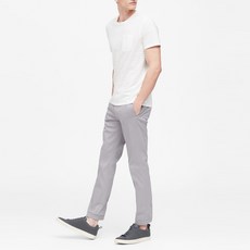 바나나리퍼블릭 남성용 코튼 린넨 크루넥 티셔츠