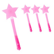 PARTYSHOW LED星星仙女棒, 粉紅色, 4入