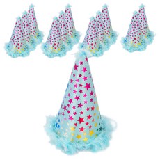 PARTYSHOW 派對之星 尖頂帽 小, 12入, 藍色