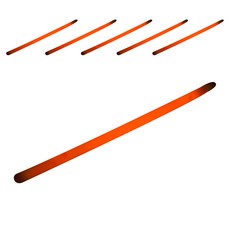 音樂會螢光棒 L號 35cm, 橘色, 6件